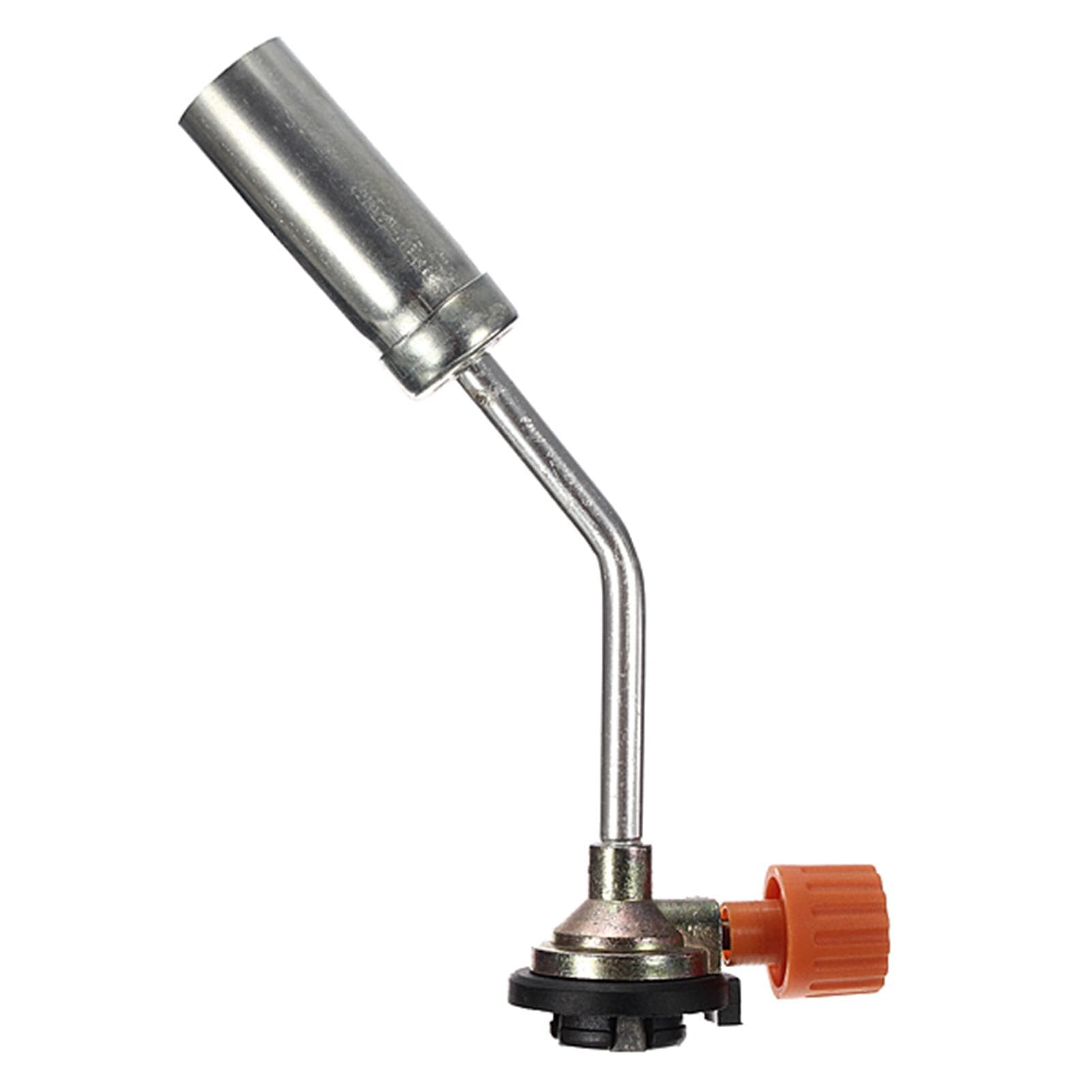 Gas Torch Burner Gas Tank Flame Jet Valve Switch Outdoor Camping Barbecue Heating Welding silver