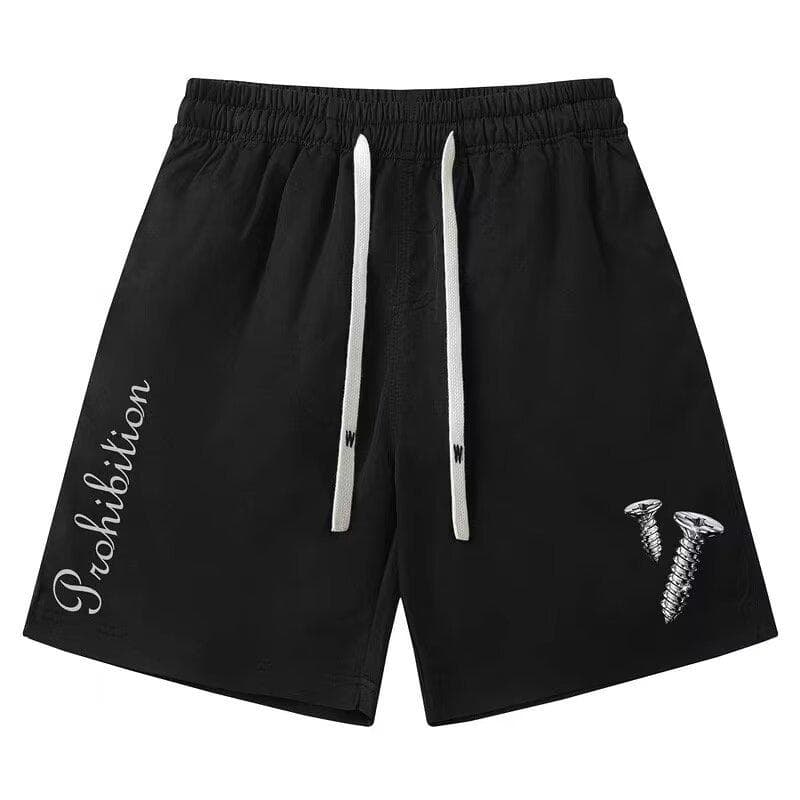 Shorts Men's Spring and Summer National Style Straight Loose Casual Sports Centre Pants One size