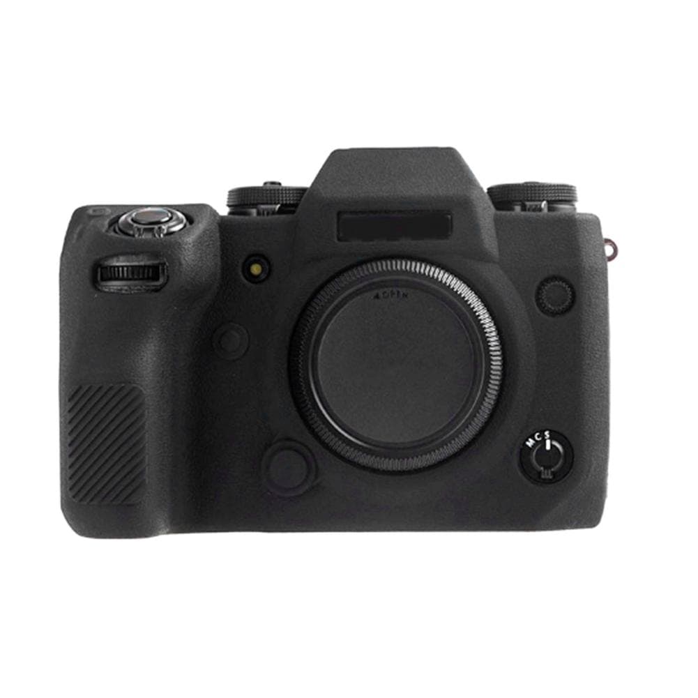 Easy Hood Soft Silicone Camera Case Protective Cover Accessory for Fujifilm X H1(Black)