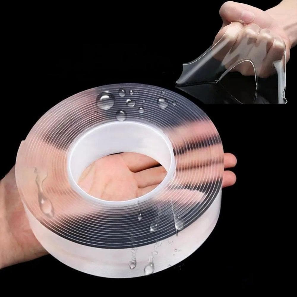 1/2/3/5m Nano Tape Double-Sided Adhesive Tape Traceles Waterproof Tape For Bathroom Kitchen Sink Tap Gel Sticker Christmas Decor 20MM 1M