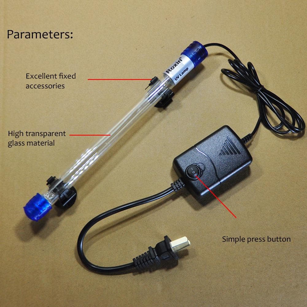 AC110-220V 11W UV Sterilizer Germicidal Lamp Ultraviolet Filter Light Tube IP68 Water Resistance 5w eu plug
