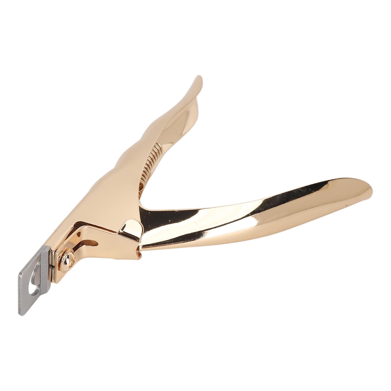 Nail Tip Cutter U Shape DIY Trimming Stainless Steel Portable Nail Tip Groomer for Beauty Salon gold