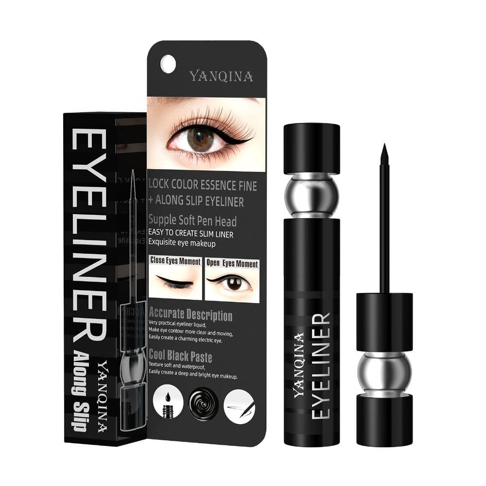 YANQINA Sum Eyeliner, Waterproof Sweat, Anti -sweat, Non -fainted Black Showy Eyeliner Pen 1g-1pcs