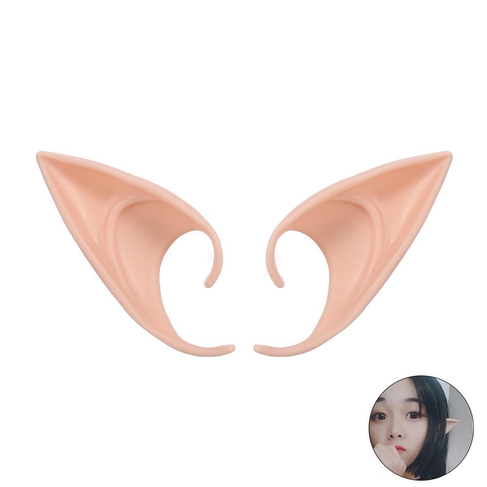 Elf Ears for Halloween Cosplay 1 Pair Cosplay Fairy Pixie Elf Ears Apricot 12cm apricot