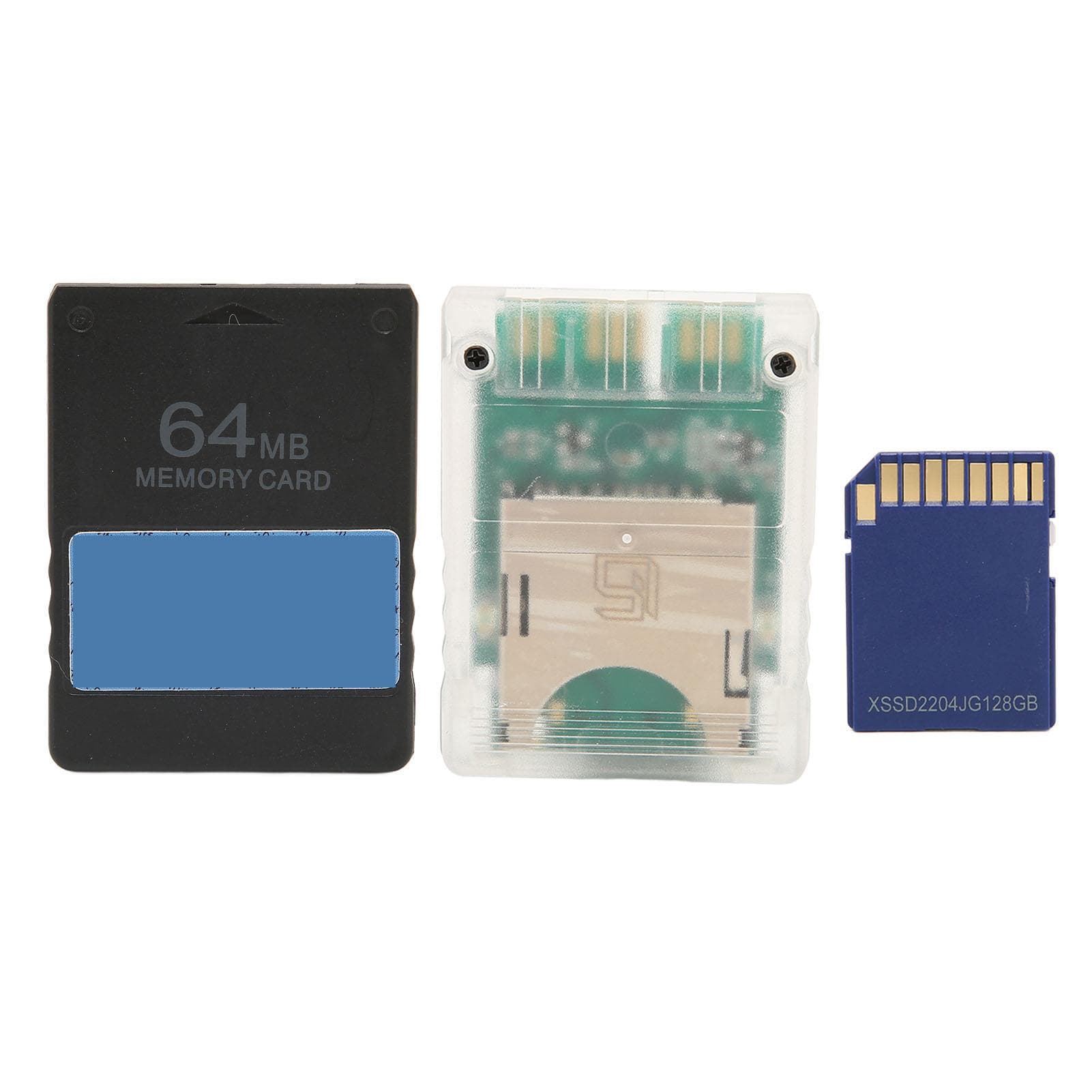 Game Card Adapter Universal for MX4SIO Reader with 128G Storage Card 64MB FMCBV1.966 Card for PS2 Thick Machine