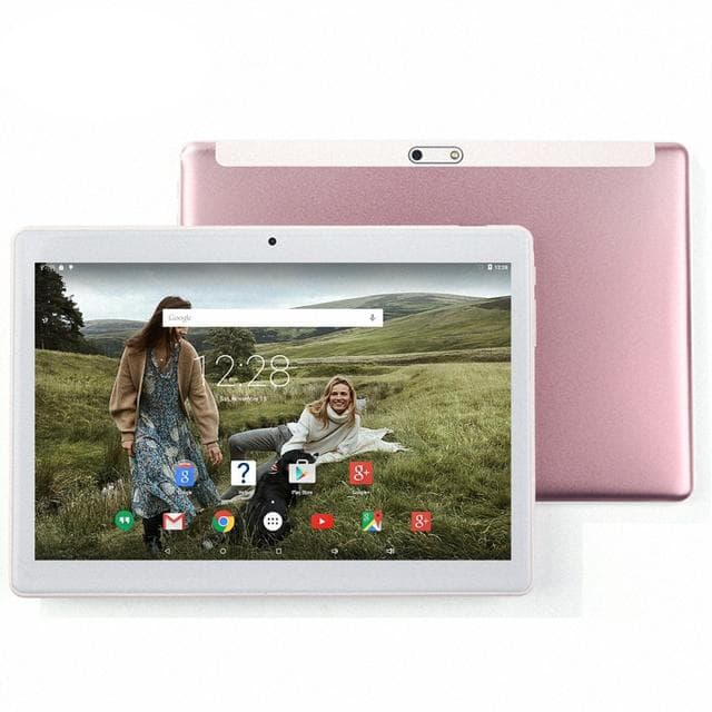 Tablet PC 10.1 Inch Android 12 Octa Core 8GB/64GB Tablet 4G LTE Phone Call GPS 1280*800 IPS with Cover Case Add Case rose gold