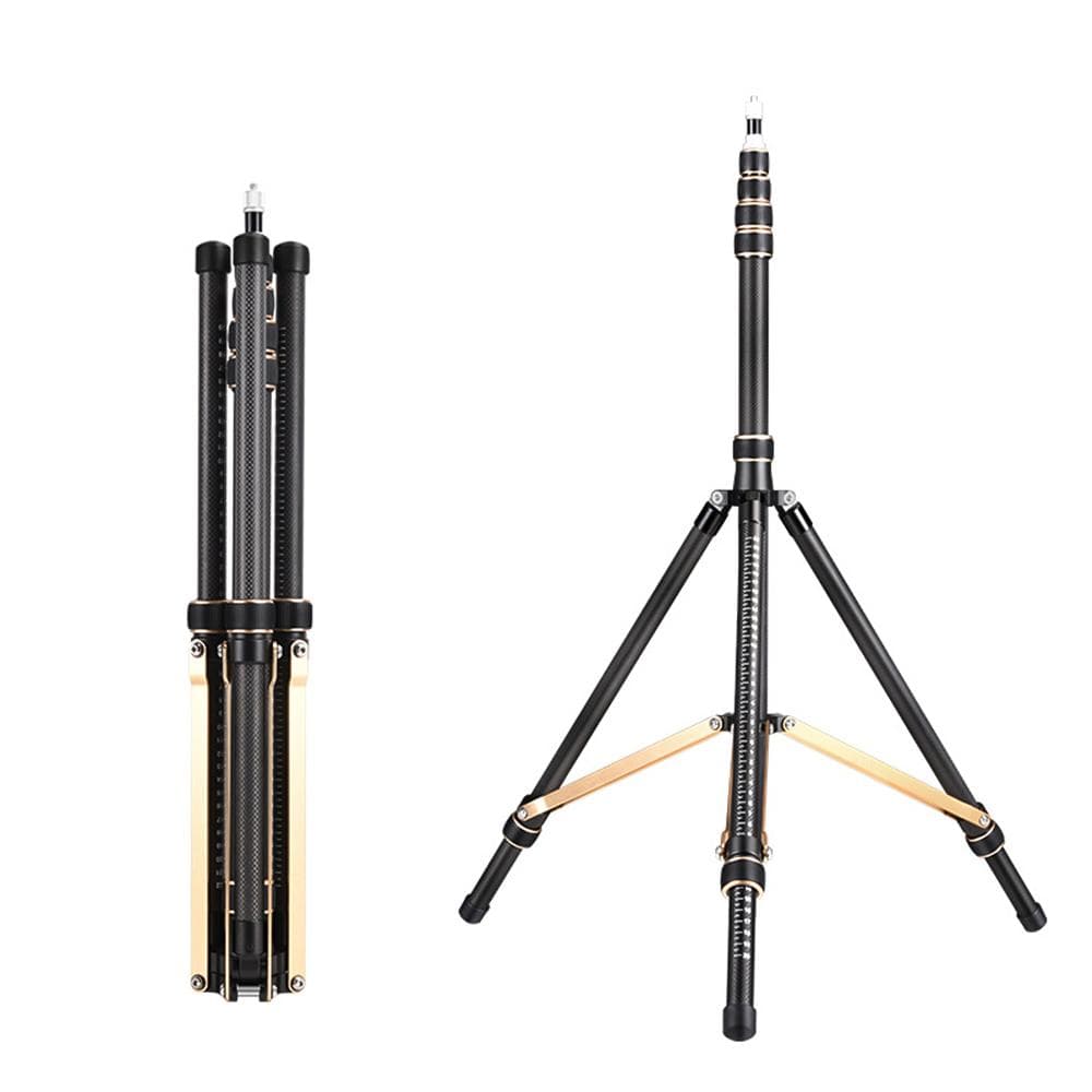 252cm/99in Adjustable Tripod Stand Video Light Stand Carbon Fiber 4-section Adjustable 6kg/13.2lbs Carbon Fiber