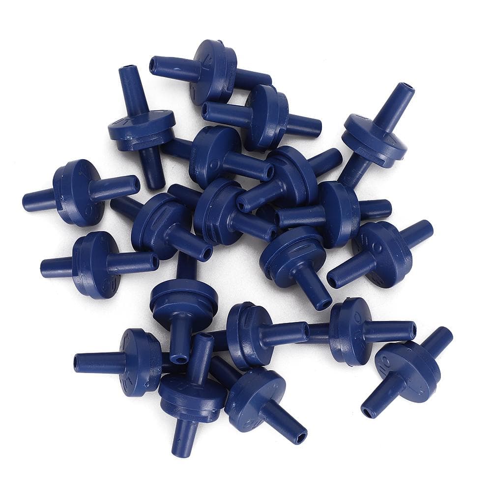 20Pcs Fish Tanks Air Pump Unidirectional Check Valve Supplies Aquarium Accessories Blue
