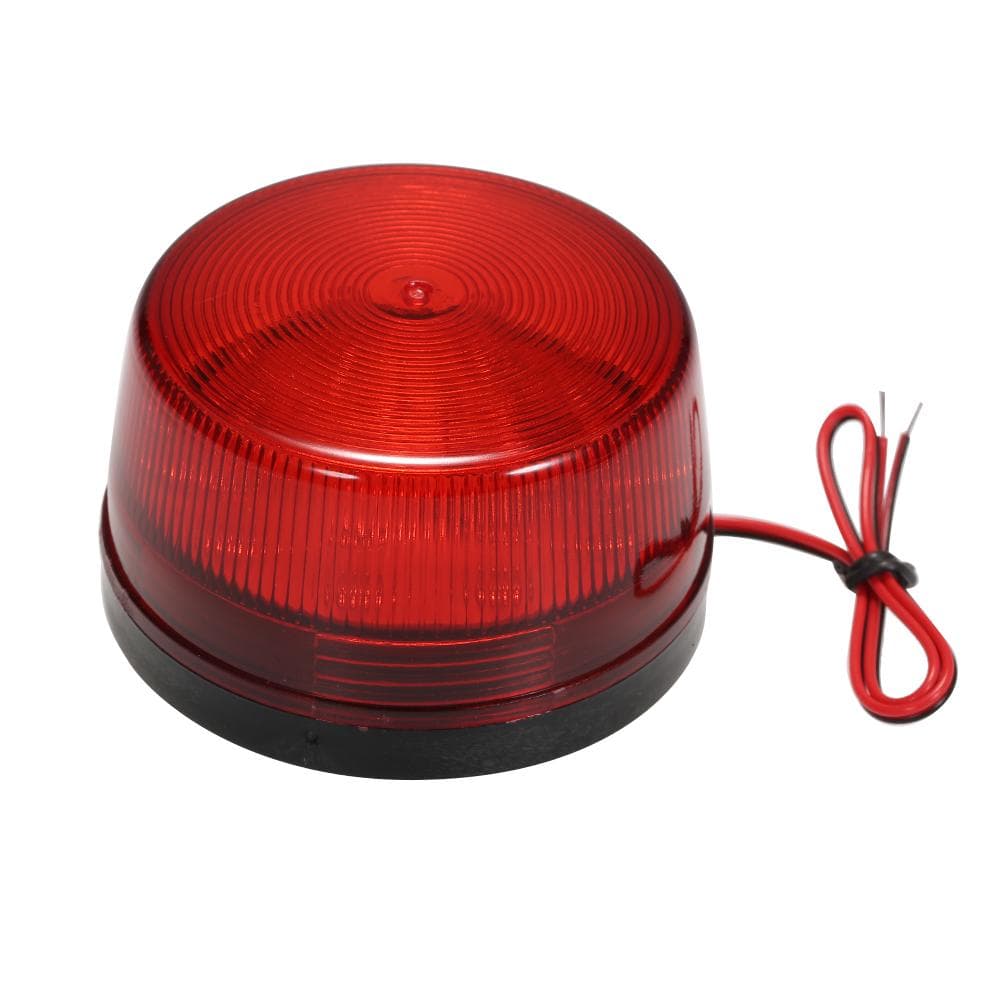 Wired Alarm Strobe Signal Safety Warning LED Light Flashing Waterproof 12V 120mA Safely Security red