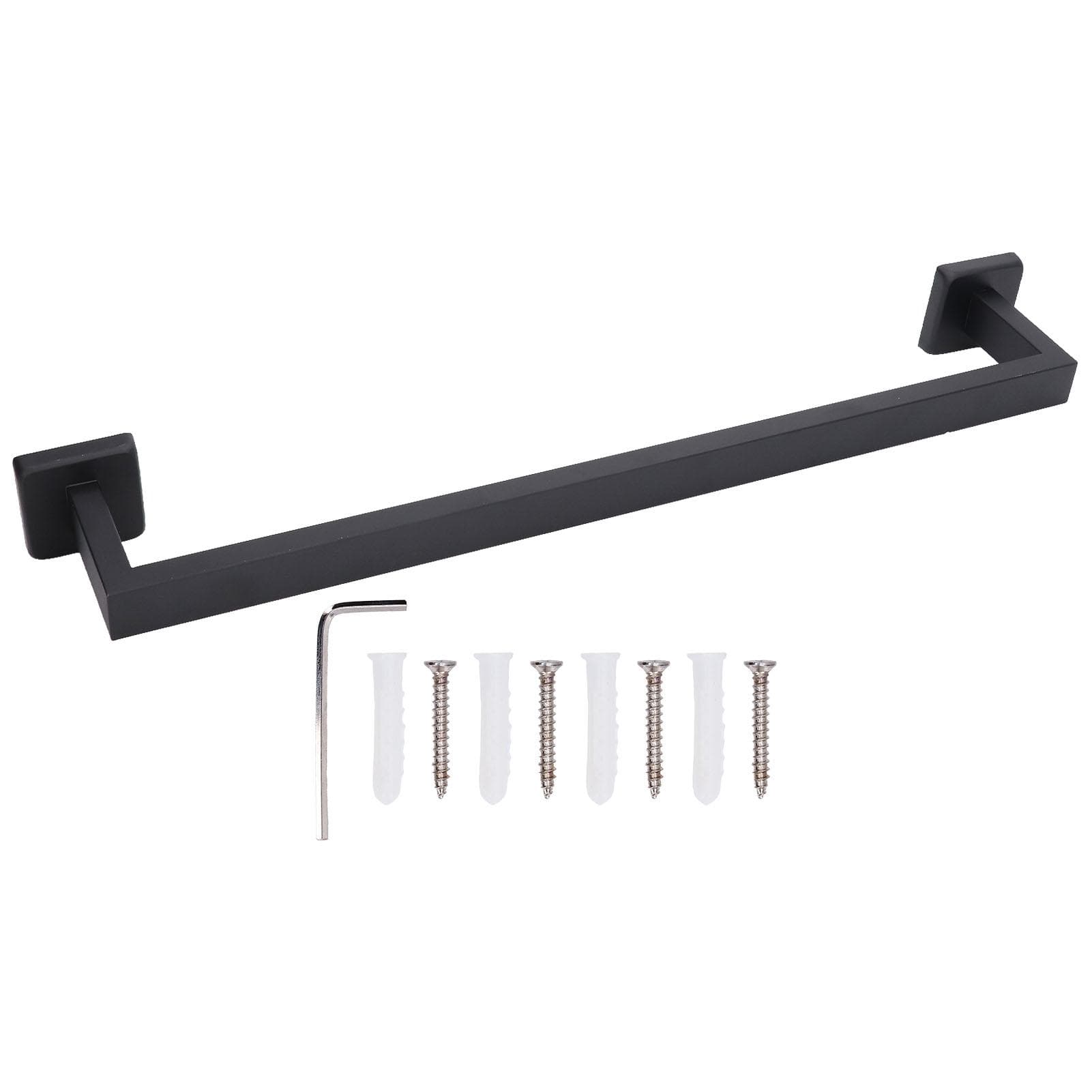Hand Towel Holder Black Stainless Steel Fashion Design High Hardness Durable Stable Easy