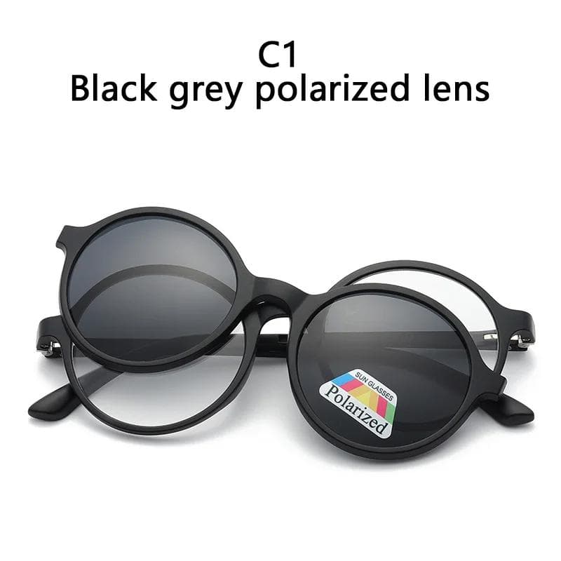 TR90 Frame Fashion Ladies Reading Sunglasses Magnetic Suction Clip Sets Mirror Night Vision Goggles Men Women SHOW AS PICTURE