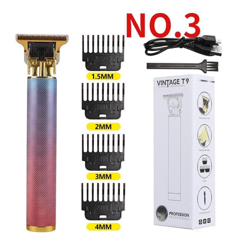 Rechargeable Waterproof Electric Cordless Hair Clipper Men Electric Hair Clipper USB Rechargeable Shaver multicolour