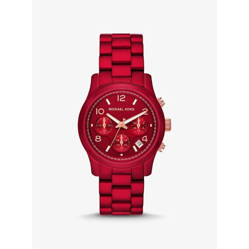 Michael Kors Runway Red-Coated Watch MK7436 red