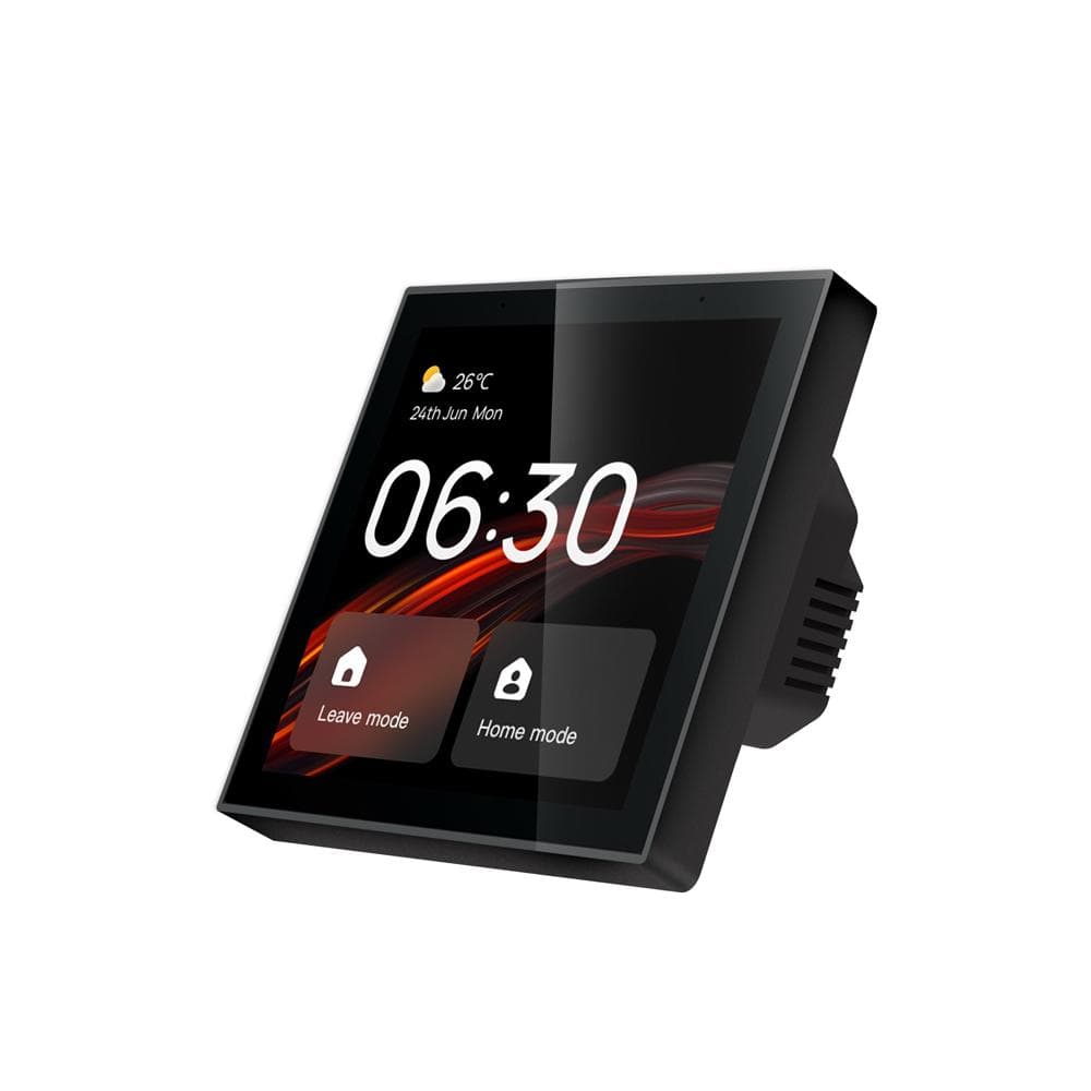 Tuya WiFi+Zigbee Intelligent Touched Screen Center Control Panel Voice Control Built-in black