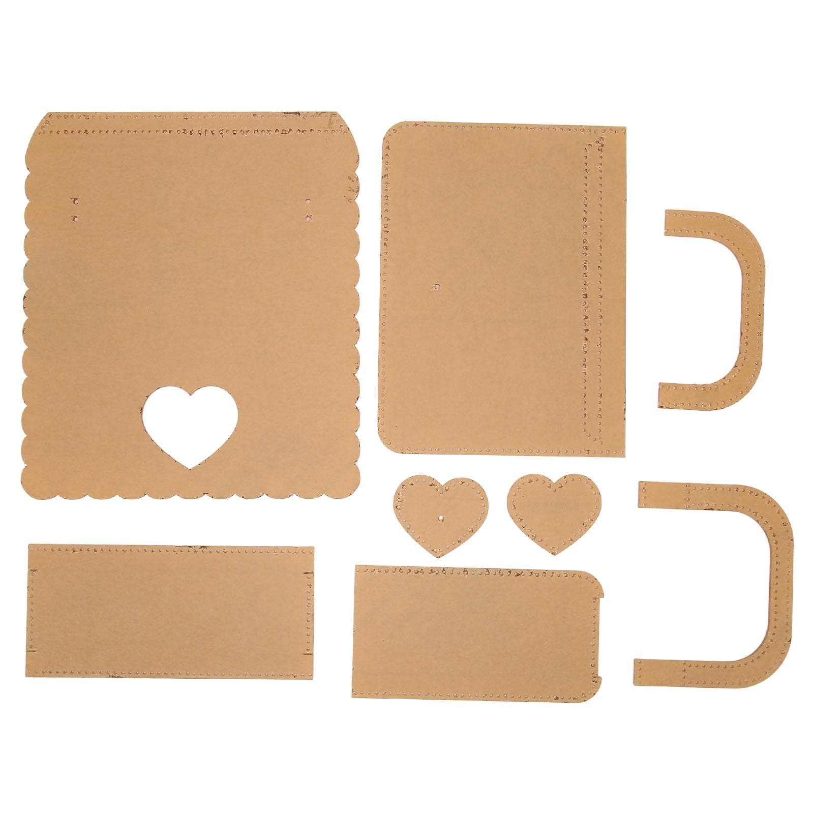 8pcs Shoulder Bag Acrylic Template Professional Precise Cutting Clear Leather Patterns Templates