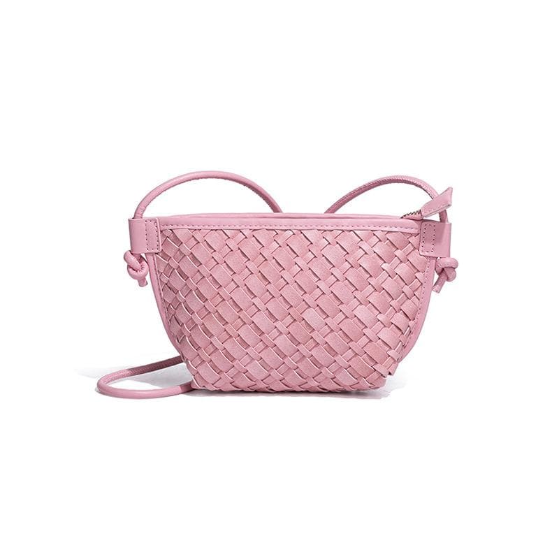 Summer Macaron Crossbody Women's Bag, Mini and Cute Hand-woven Bag, Casual Single-shoulder Vegetable Basket Dumpling Bag