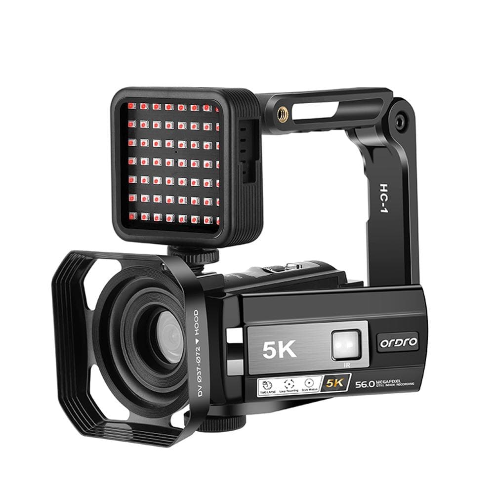 ORDRO HDR-AE20 5K Digital Video Camera WiFi Camcorder DV Recorder 3.0 Inch IPS Touch Panel 56MP 18X EU Plug