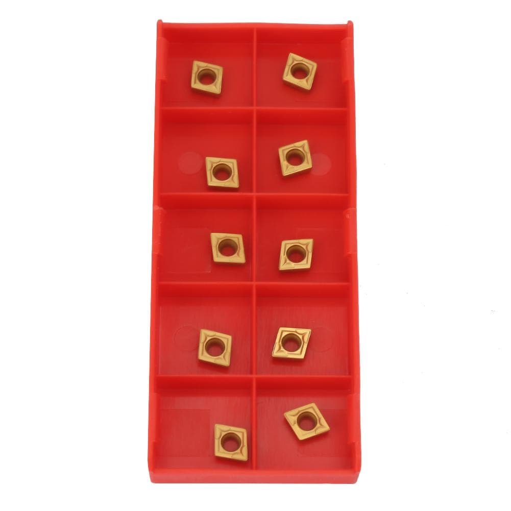 10Pcs CCMT060204 US735 CCMT21.51 Carbide Insert Blade CNC Lathe Cutter Turning Tool