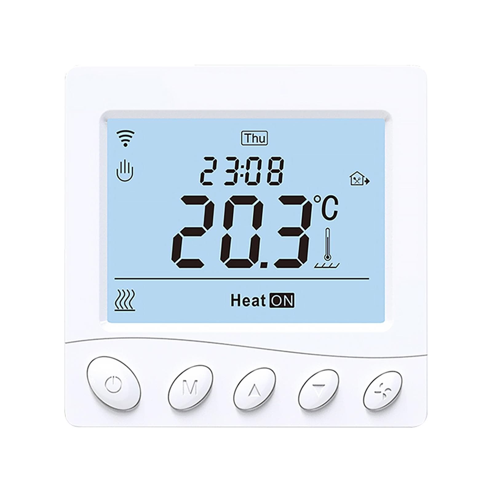 WIFI Smart Boiler Thermostat 3.2Inch LCD Display Intelligent Thermostat with Application & Voice Type 3