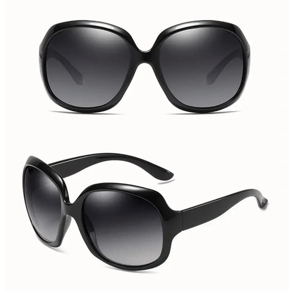 New Vintage Sunglasses for Women Men UV400 Protection Oversized Square Frame Elliptical Eyewear Gafas De Sol 1PC