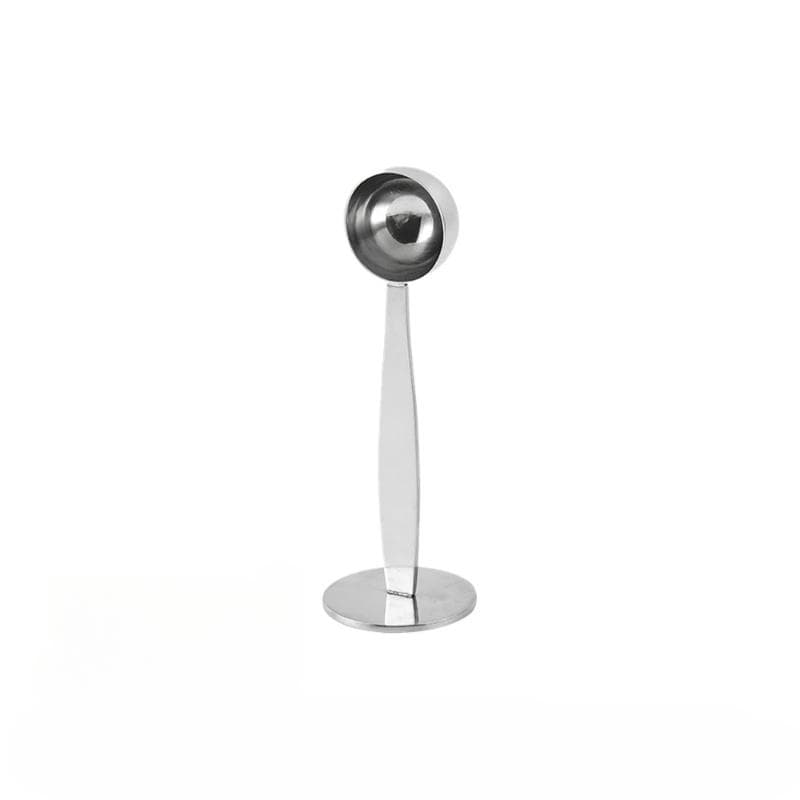 2In1 Stainless Steel Stand Tamper Spoon Coffee Scoop Portable Coffee Powder Measuring Scoop Kitchen Honey Seasoning Spoon Tool