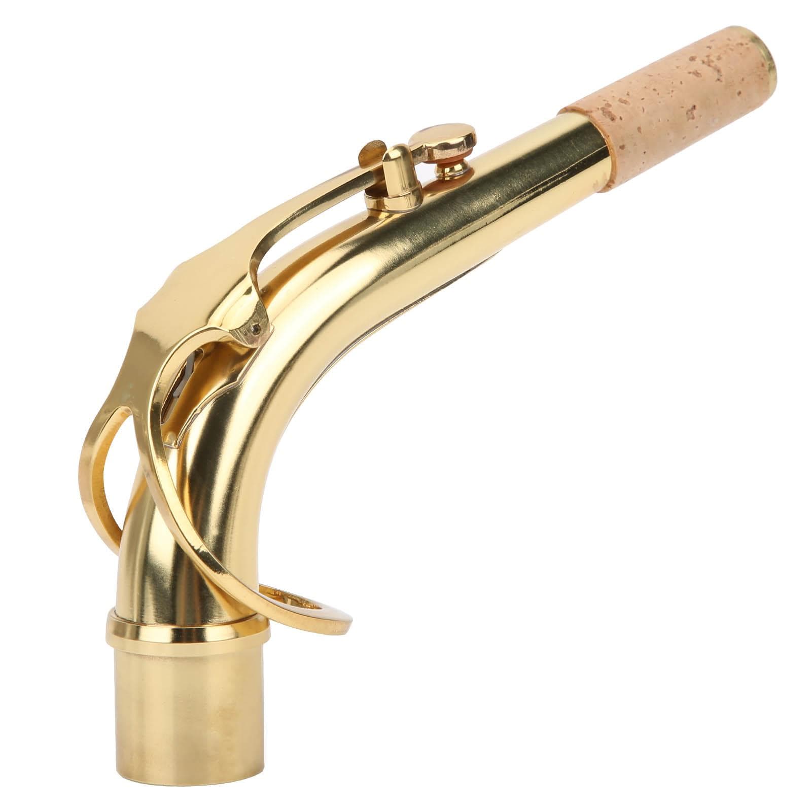 Saxophone Neck Brass for Alto Sax Bend Tube Musical Instrument Accessories 2.45cmGold