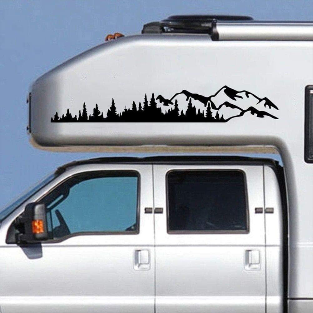Universal Vinyl Car Sticker Body Window Bumper Graphic Decals for Motorhome Car Truck black