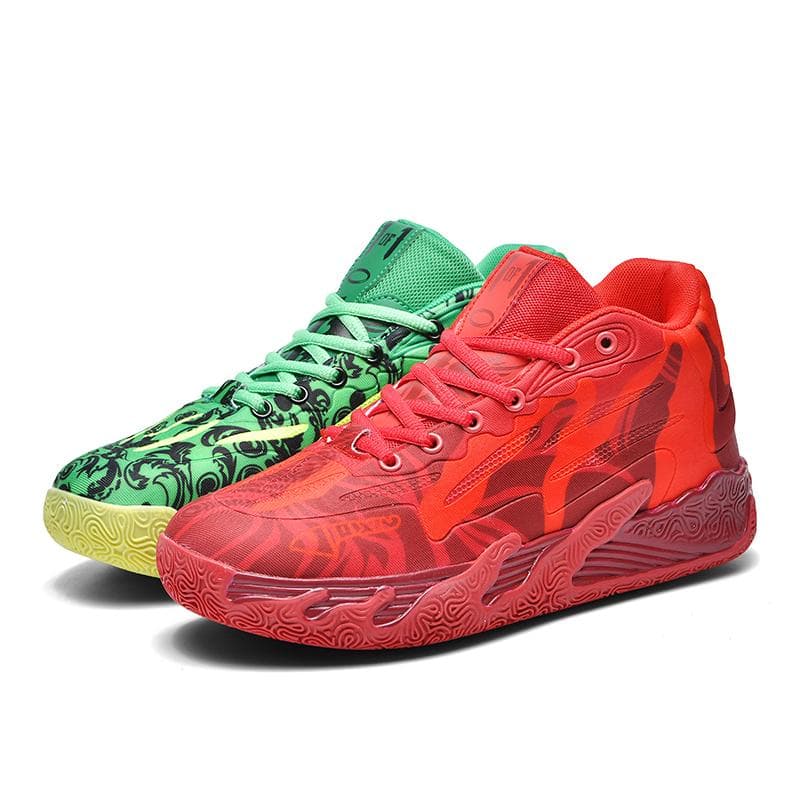 Men's Basketball Shoes Breathable Cushioning Non-Slip Wearable Runing Shoes Gym Training Athletic Basketball Sneakers for Women 40