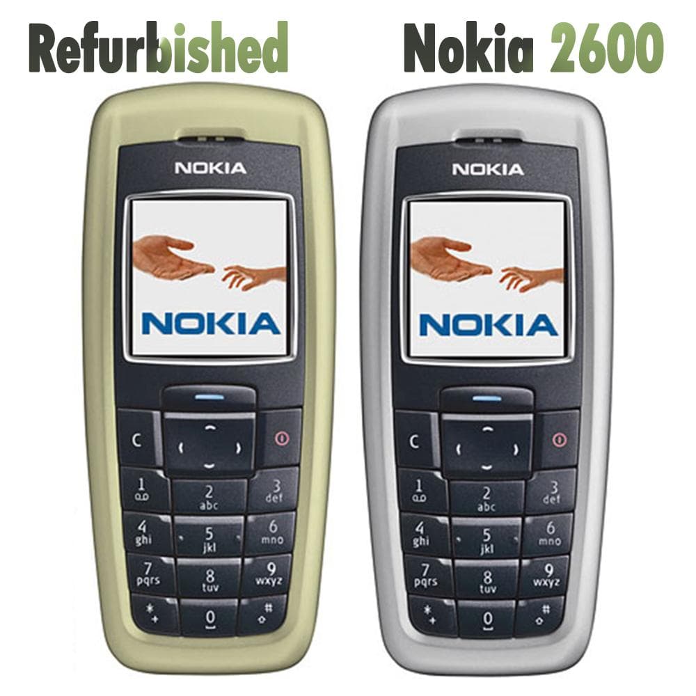 Refurbished Nokia Original Nokia 2600 Mobile Phone With 1 SIM Simple Set gray