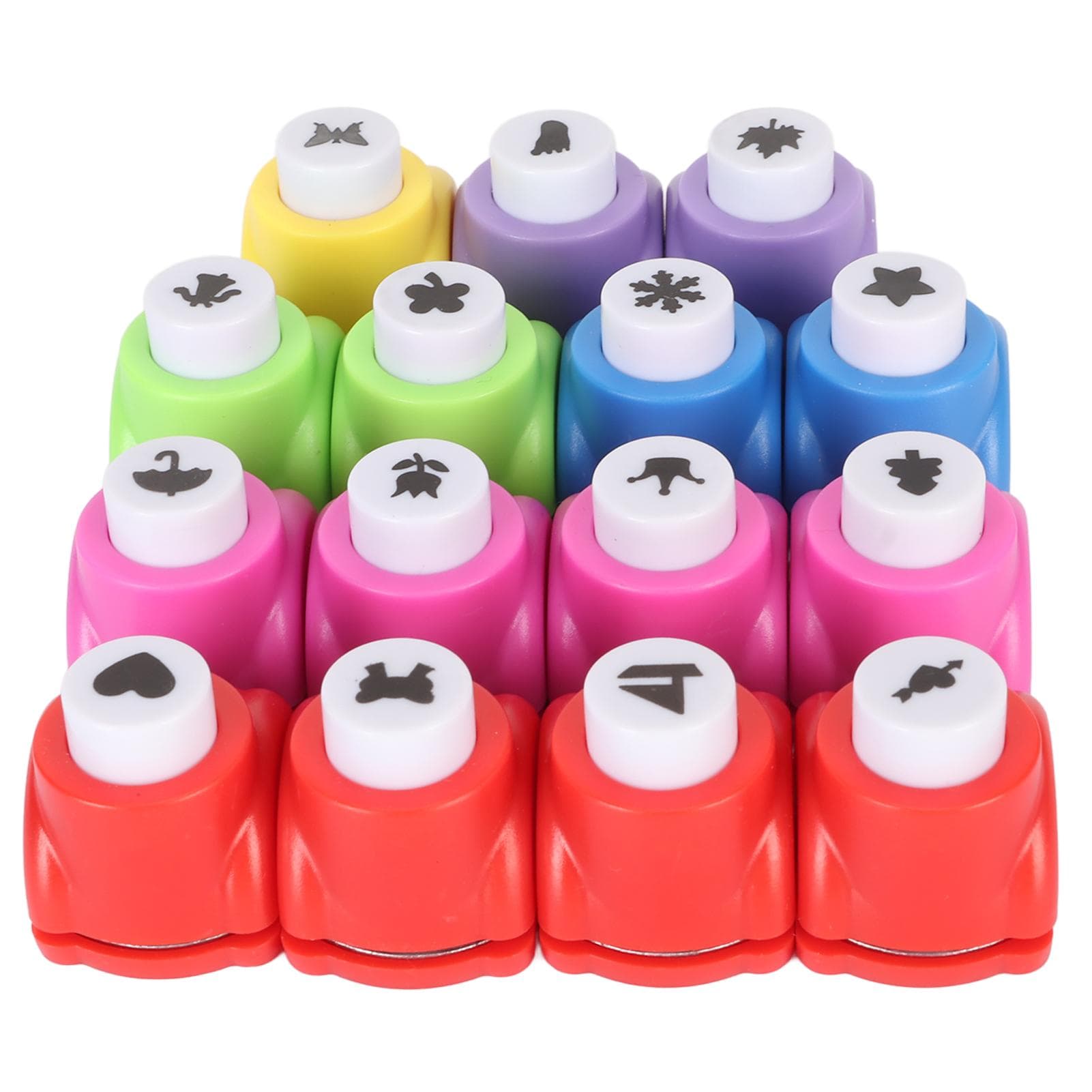 15pcs Shape Paper Punch Set for Kids DIY Stimulate Imagination Craft Holes Punch for Scrapbooking