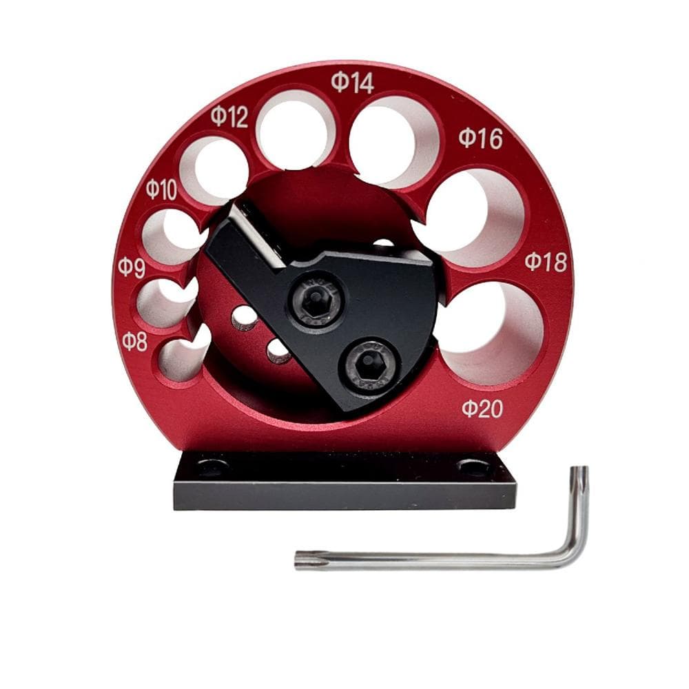 Dowel Maker Jig Kit Aluminum Alloy Square Wood Bar Turning Round Auxiliary Tool Carbide Blade with multicolour