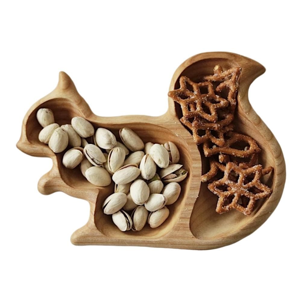 Wooden Serving Tray Unique Shaped Wooden Snack Serving Plate Appetizer Tray Decoration for Party
