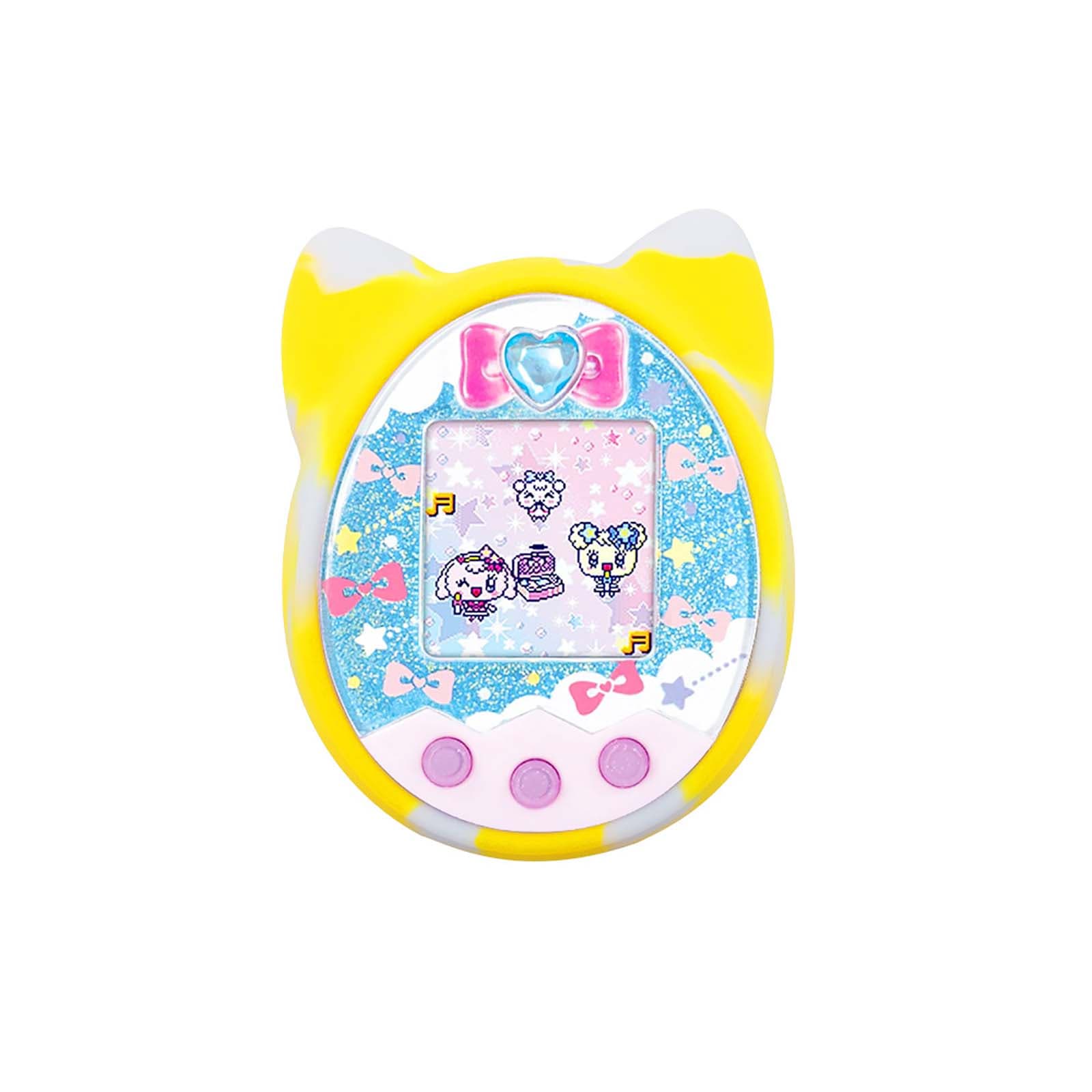 Protective Cover Shell Silicone Case Pet Game Machine Cover for Tamagotchi Cartoon Electronic Pet yellow