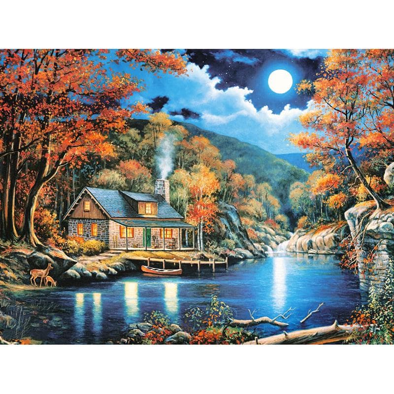 Diamond Embroidery White Chalk Diamond Cross Stitch Crystal Full Diamond Sets Unfinish A Beautiful 20X30CM