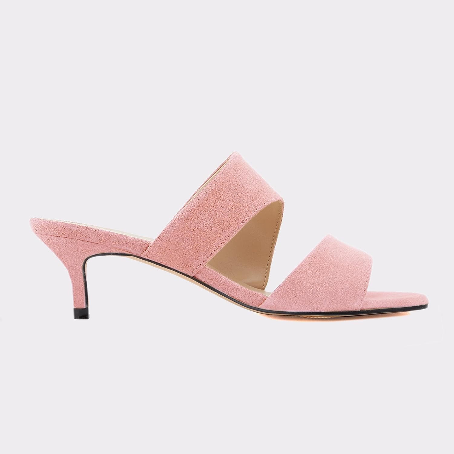 LOSLANDIFEN 2023 New Women Sandals Fashion 5cm Sexy Thin High Heels Open Toe Summer Casual Slip on Sandal Nude Wedding Shoes shoe 39 pink