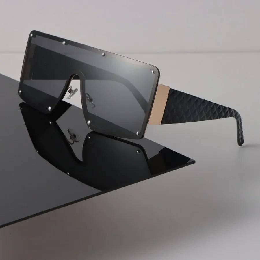 Retro Square Sunglasses Women Men Luxury Brand Designer Mirror Sun Glasses Gradient Oculos De Sol Unisex Fashion Other