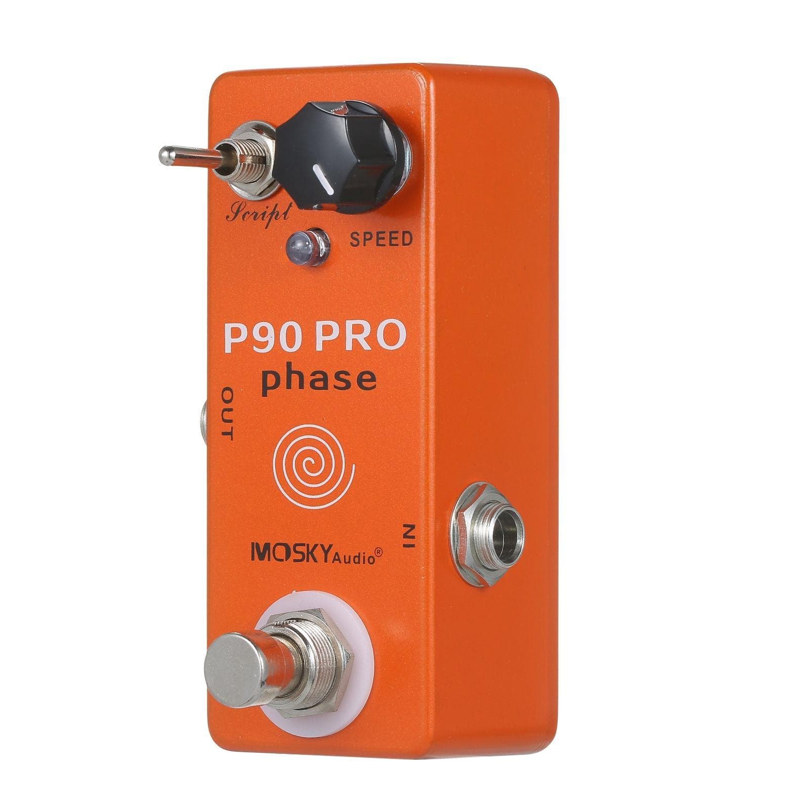 MOSKYaudio P90 PRO PHASE Phaser Pedal Guitar Effects Single Mini Vintage Phaser Pedal Effect Pedal orange