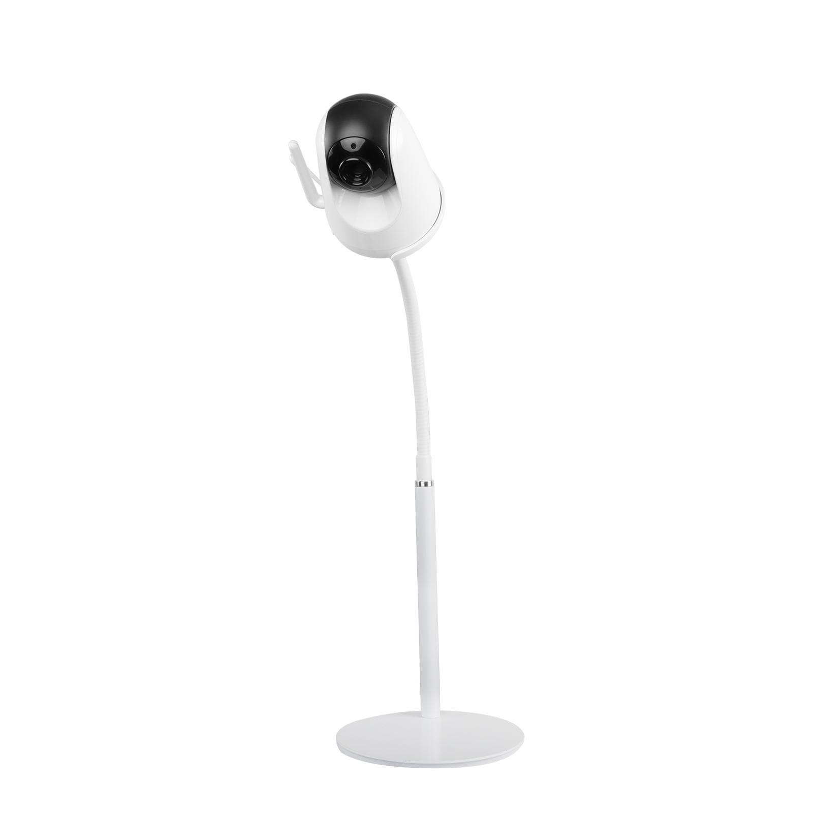 Baby Monitor Mount Baby Camera Holder Baby Camera Stand for Crib Nursery Compatible with VAVA Baby white