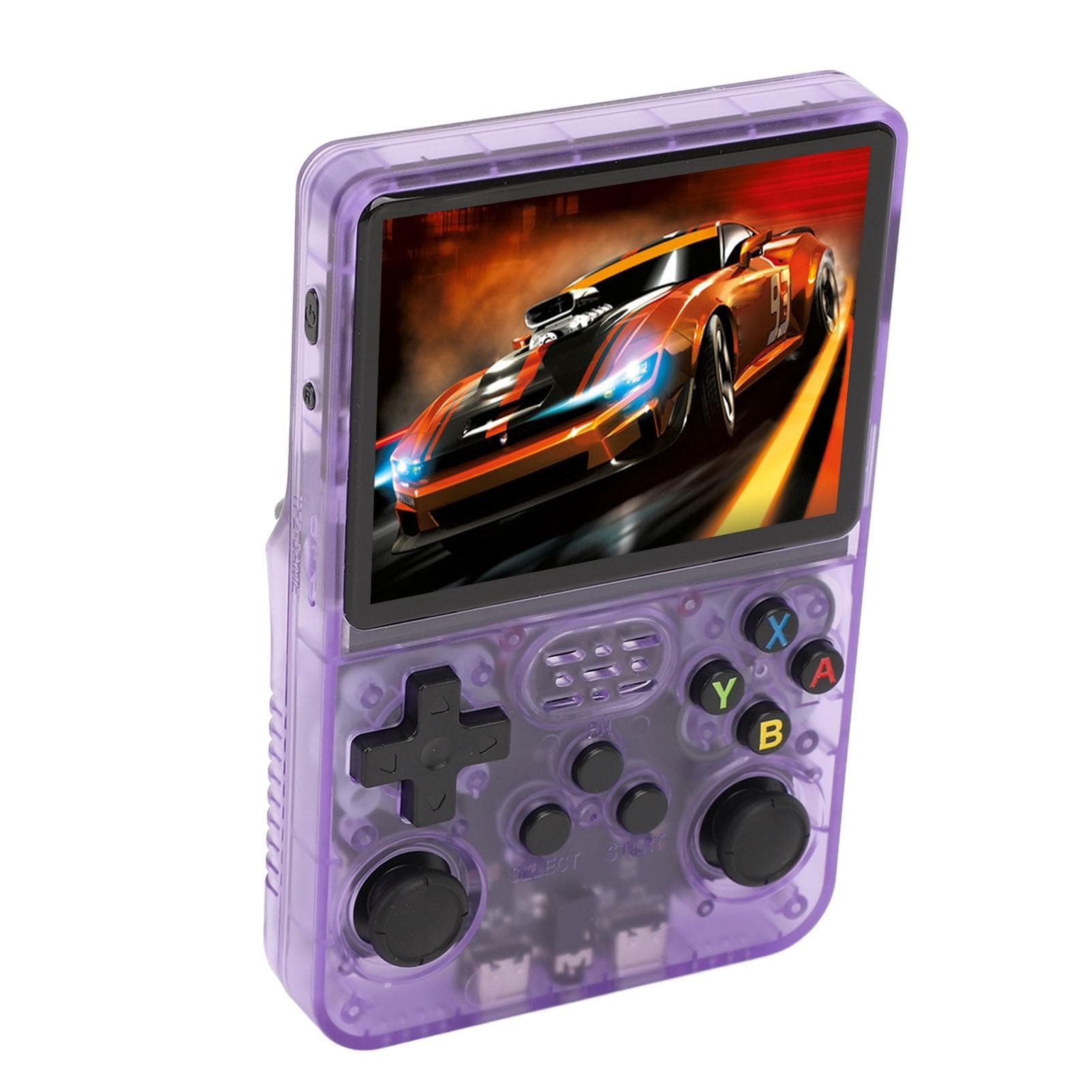 R36S Handheld Game Console 3.5 Inch IPS Screen Support More Than 20000 Games Portable Game Player 64GB purple