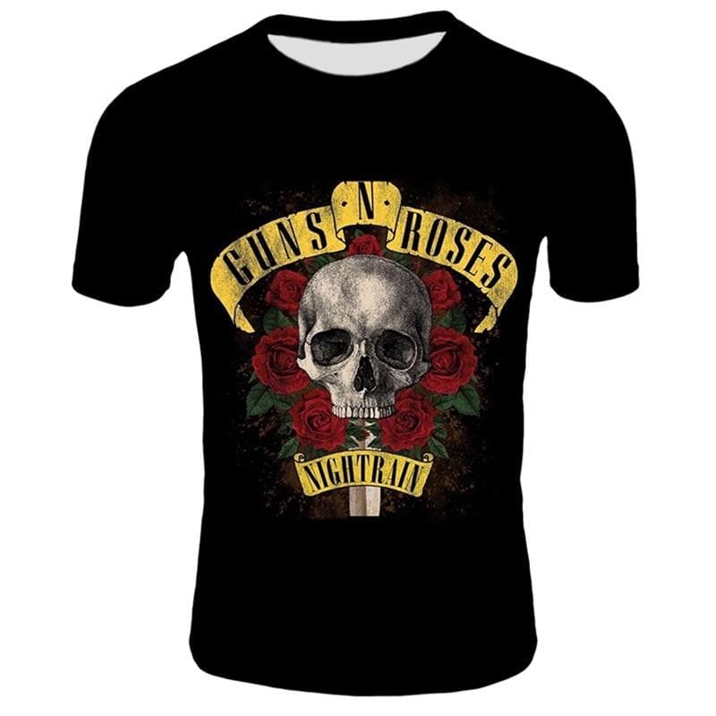 Heavy Metal Band 3D Print T-shirt Men Women Summer Fashion Casual Short Sleeve Hip Hop Harajuku Streetwear Oversized T-shirt XXL