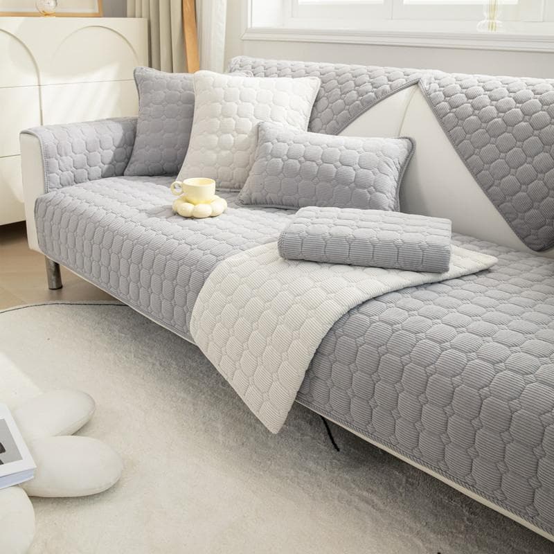 Thicke Sofa Cover Non-slip Couch Cover Cushion Slipcover for Living Room Universal for All Seasons Corduroy Home Protector Cover 70x150cm 1pcs