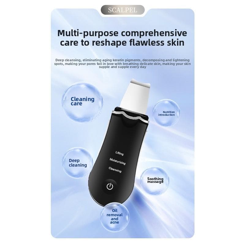 Blackhead Removal Manual Shovel Machine Household Electric Cleansing Blackhead Shovel Pore Cleaning Ultrasonic Beauty Instrument