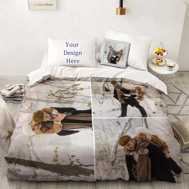 3D Custom Po Bedding Set Interesting Creative Customized Duvet Cover With Pillowcases Twin Full Queen King Size Dropshipping Au-Double180x210cm