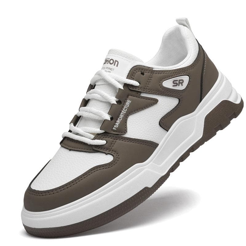 Fashion New Men Elevator Shoes Height Increase Sneakers Shoes for Men Sports Casual Shoes Invisible Inner Heightening Shoes for Men 6cm 44 grey white