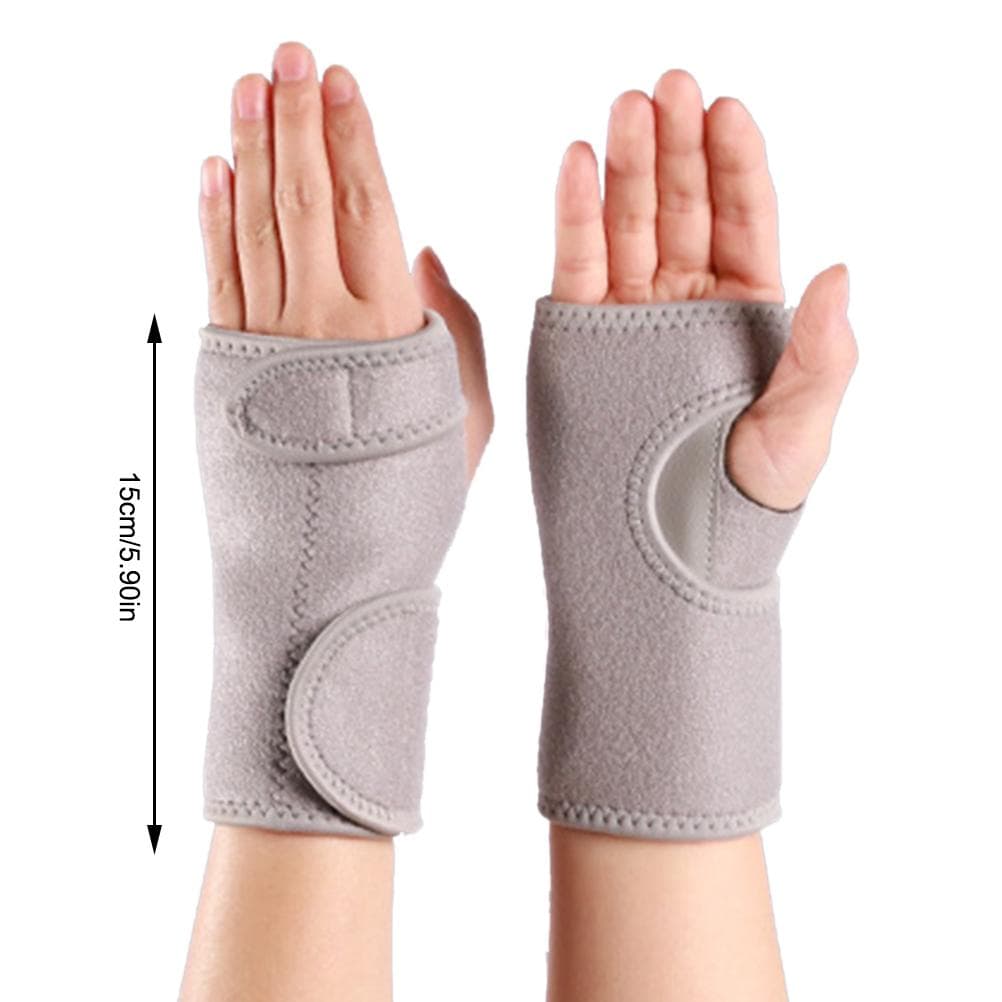 2 Pcs Wrist Brace with Steel Plate for Carpal Tunnel Adjustable Breathable Night Sleep Wrist