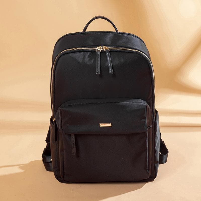 Fashionable and Versatile Oxford Cloth Backpack, Women's Simple Large-capacity Backpack, Computer Bag and Travel Bag black