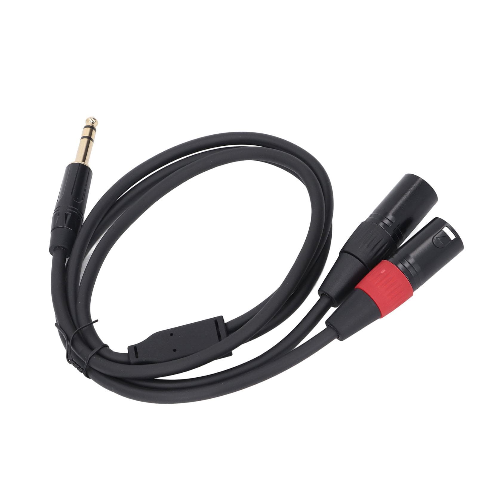 14 Inch to Dual XLR Male Y Splitter Cable 6.35mm Stereo Cable Unbalanced 2 XLR Male to Quarter 3meter / 9.8ft
