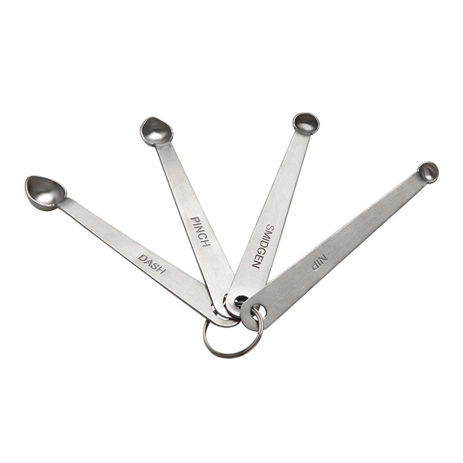 Stainless Steel Measuring Spoons with Scale Compact High End Style Cooking Baking Measure Spoon for