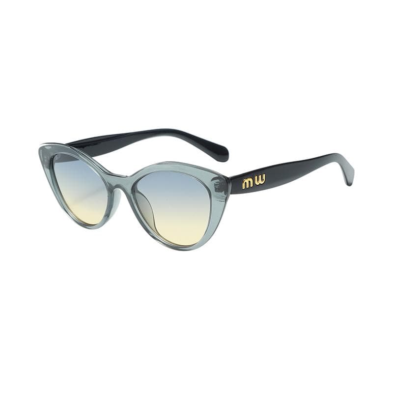 New Cat-eye Sunglasses Retro Women Small Face Fashionable High-end Glasses 77104