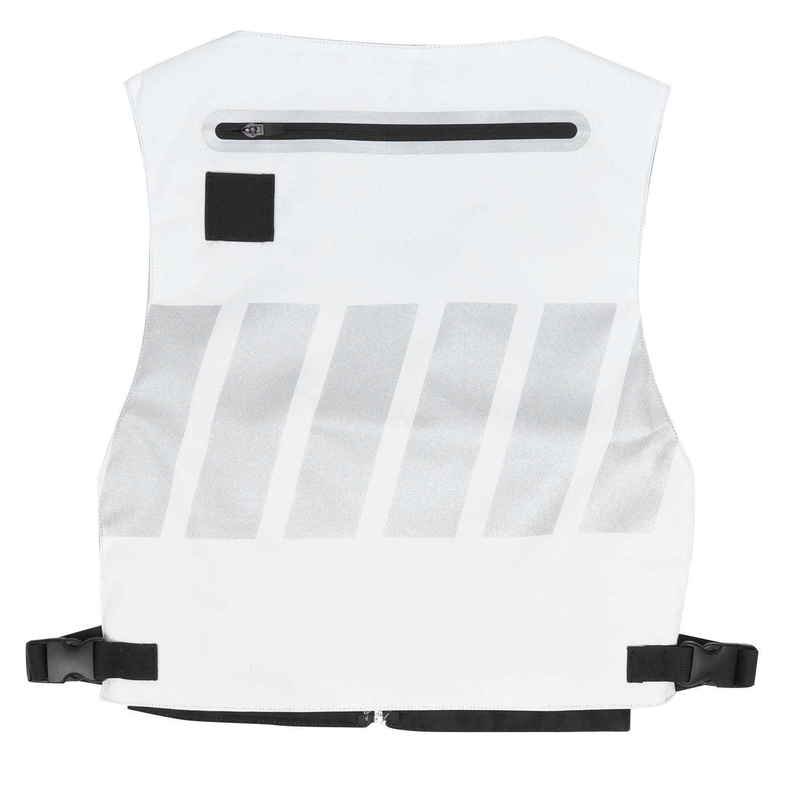 Reflective Safety Vest Cycling Clothes Waistcoat for Courtyard Training Sports EquipmentWhite White Uniform Size white